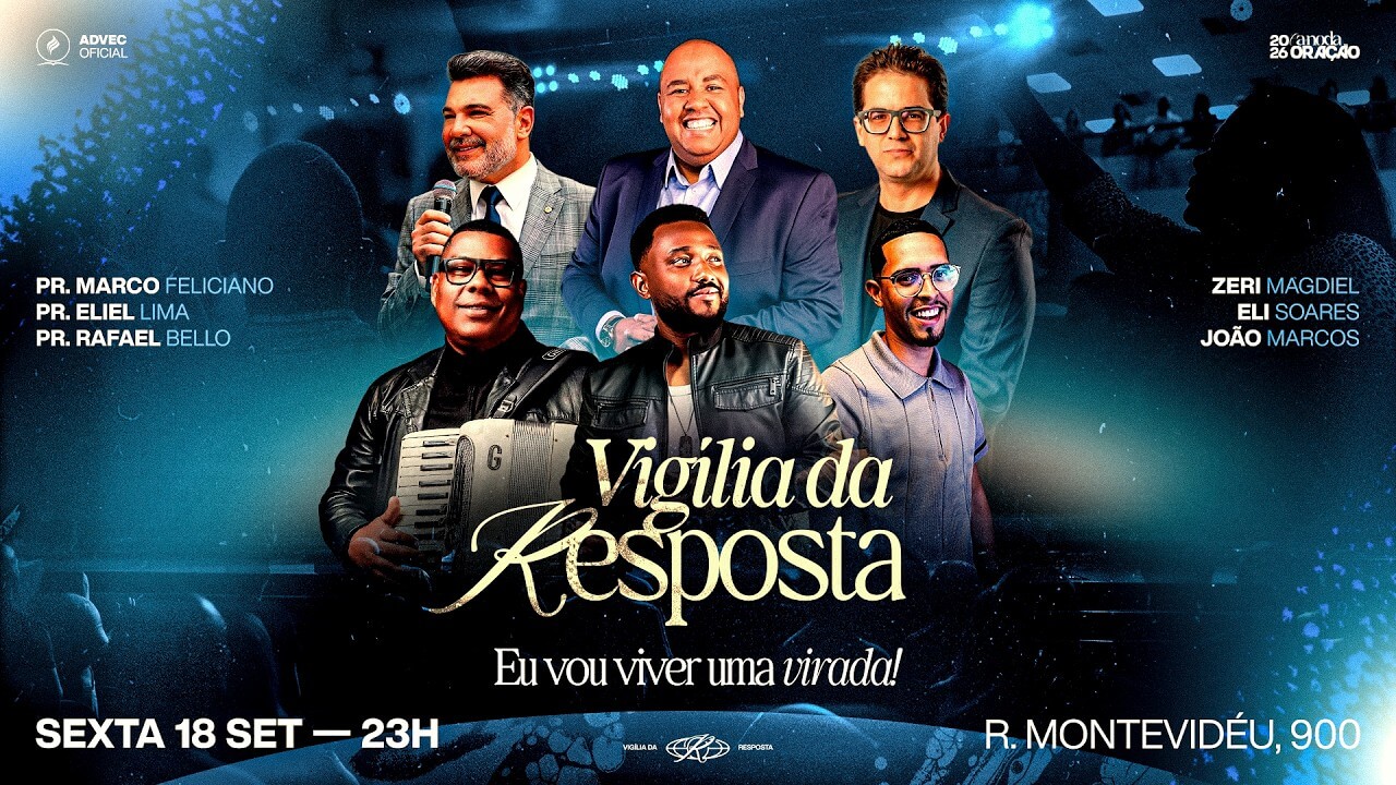 Vigília da Resposta 2026: ADVEC realizará madrugada de oração, louvor e busca pela presença de Deus