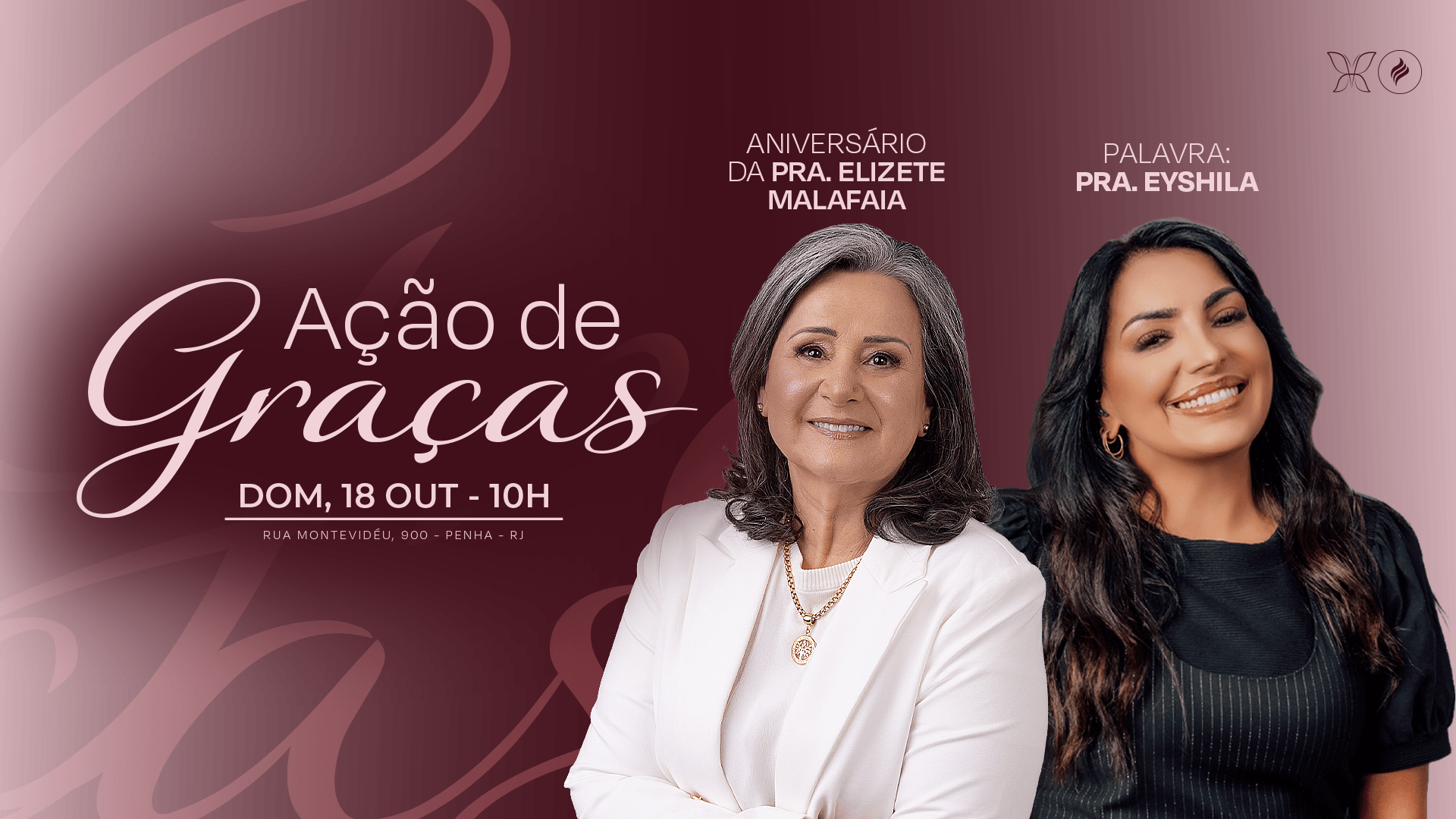 ADVEC realizará Culto de Ação de Graças pelo aniversário da Pastora Elizete Malafaia